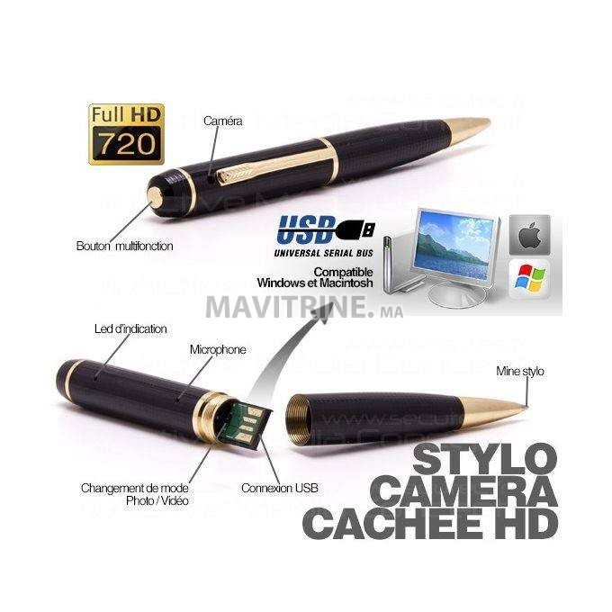 Stylo Caméra et Microphone HD 720P