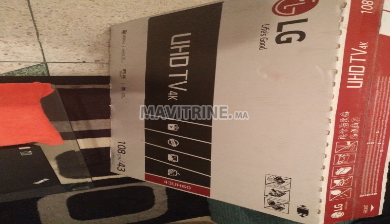 LG Smart TV LED 4K UHD 43UH603V noir