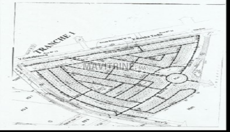 terrain de 100 m² sur berrchid