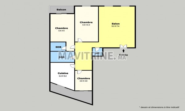 Appartement à vendre – Quartier des Hôpitaux