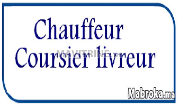 chauffeur coursier livreur O