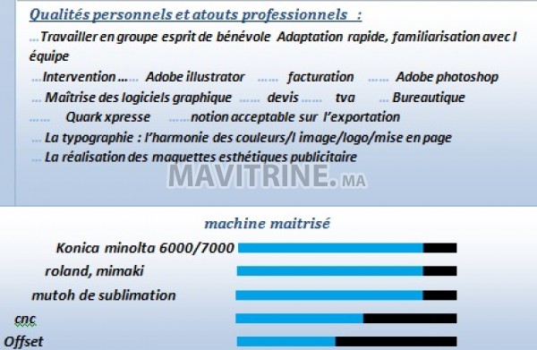 INFOGRAPHISTE MACHINISTE