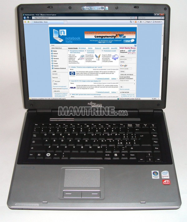 VENTE UN BIJOU PC PORTABLE FUJITSU AMILO PI2530