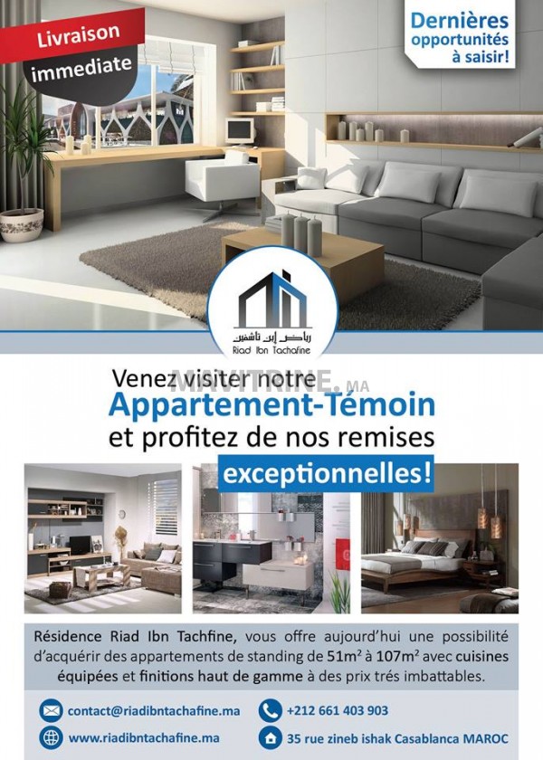 Appartement-Témoin à vendre