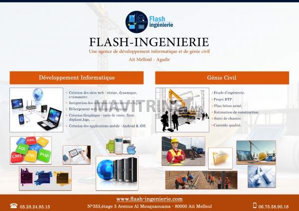 FLASH INGENIERIE : site web, Ecommerce