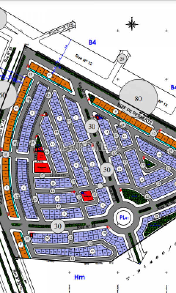 terrain de 100 m² berchid