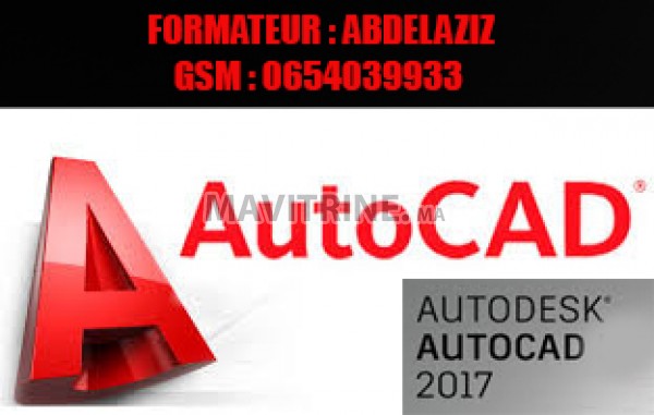 Formation en AUTOCAD 2D et  3D à domicile ou en grp