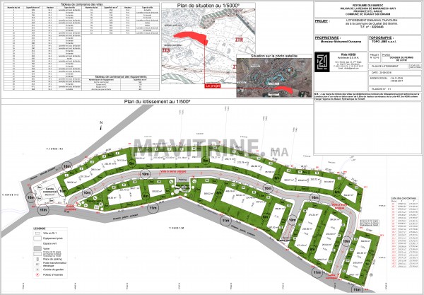 lots de terrain de 250 m2 à 500 m2