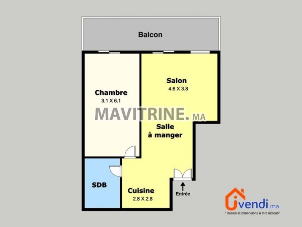 Studio 65m² à louer – Triangle d'Or