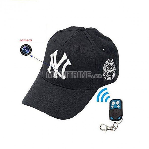 #Casquette Camera espion avec télécommande