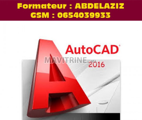 Formation en AUTOCAD 2D et  3D à domicile ou en grp