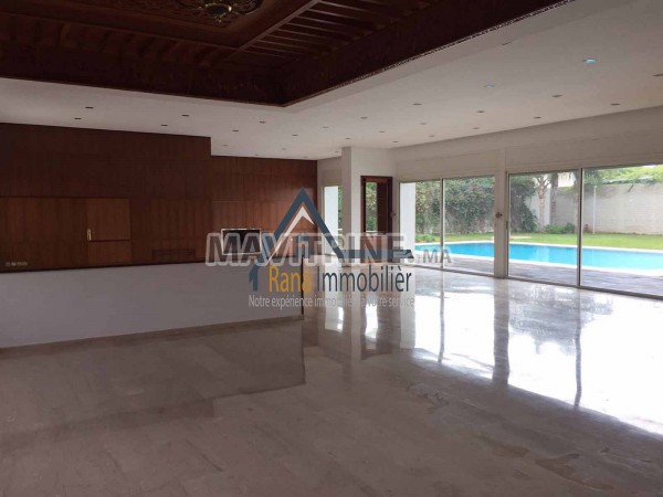 Une villa de luxe en location à Rabat Souissi