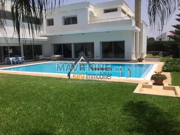 Une villa de luxe en location à Rabat Souissi