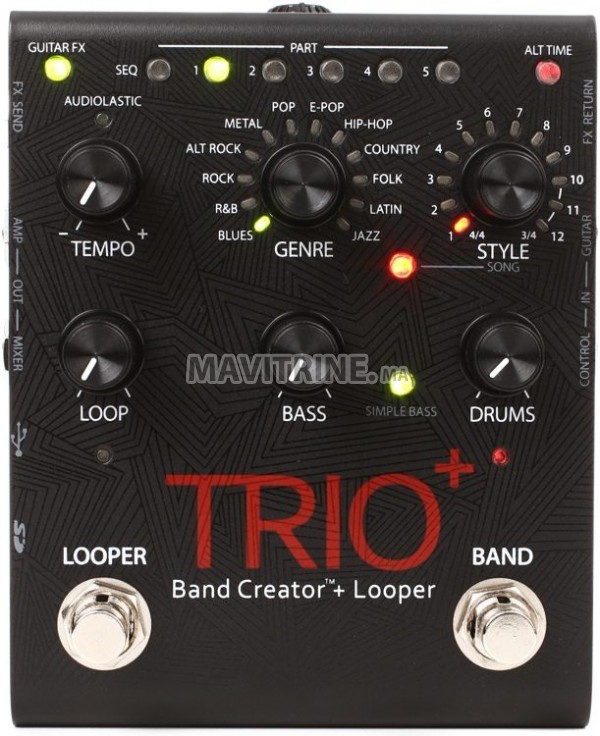 Pédale à effet neuve: Digitech trio+ band creator