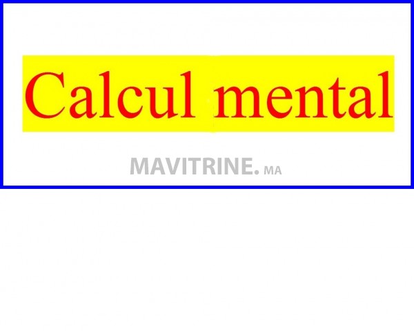 CALCUL MENTAL