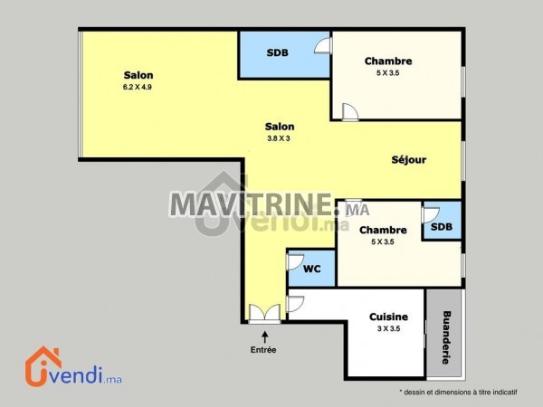 Appartement à vendre 142m² - Racine