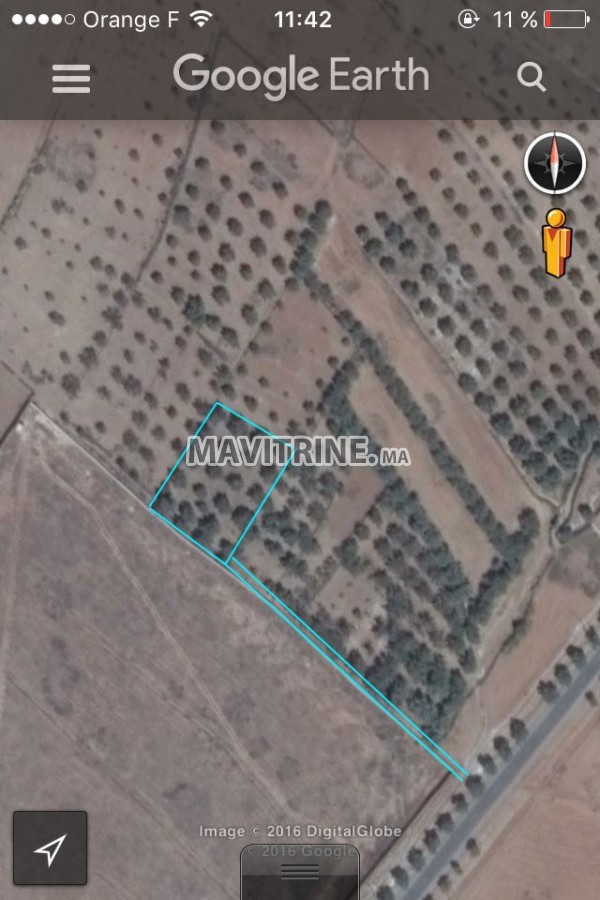 Terrain titré à vendre 2110 m² à régions de Marrakech à Amizmiz