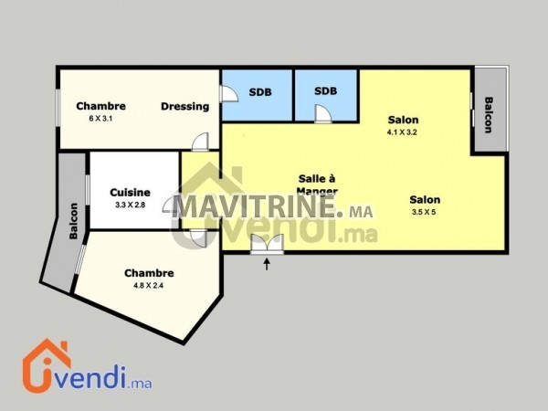 Appartement haut standing 130 m2 – Porte de Californie