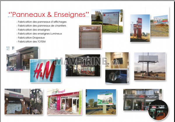 Fabrication et impression de Panneau publicitaire