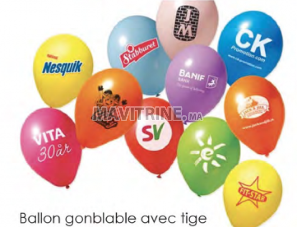 Ballon gonblable avec tige