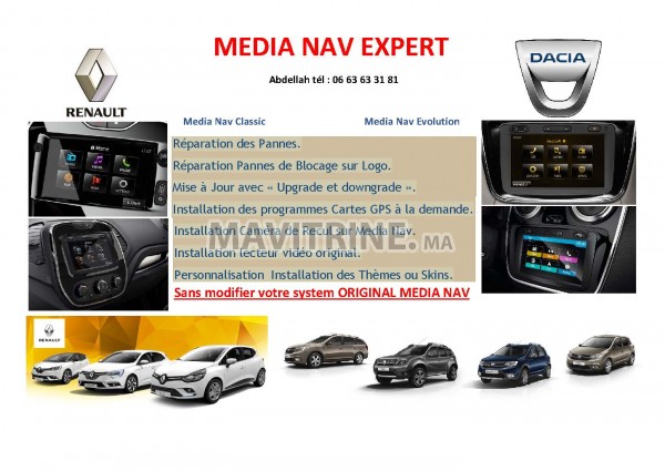 Réparation & mise à jour Media Nav Dacia Renault
