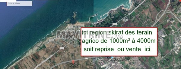 terrain agricol cloturé 1000m² pour tout usage region skirat