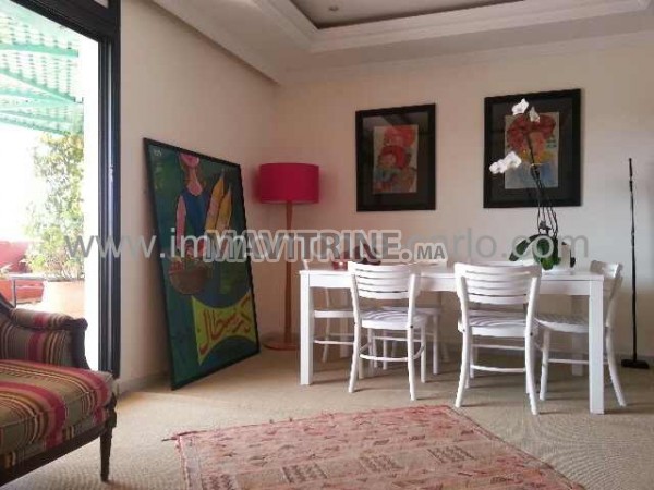 Très bel appartement avec grande terrasse à  louer Rabat Haut Agdal