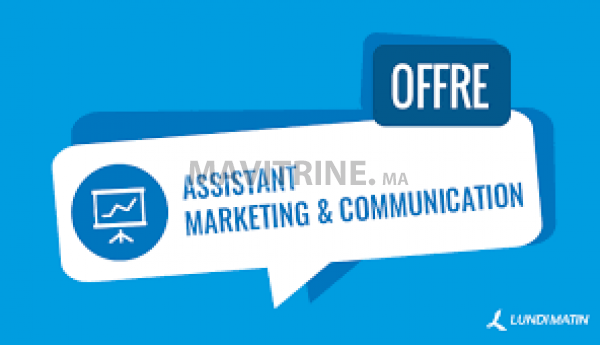 RECRUTE UNE ASSISTANTE MARKETING ET COMMUNICATION