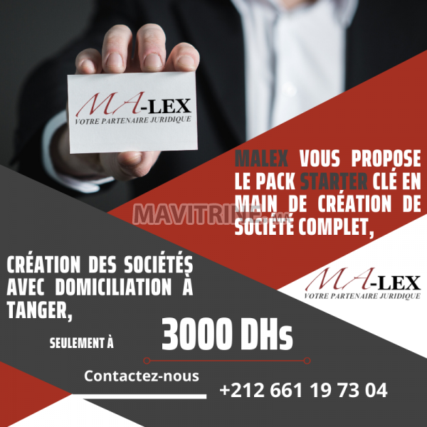 Création d'entreprise à Tanger Avec domiciliation à Tanger Ma-Lex