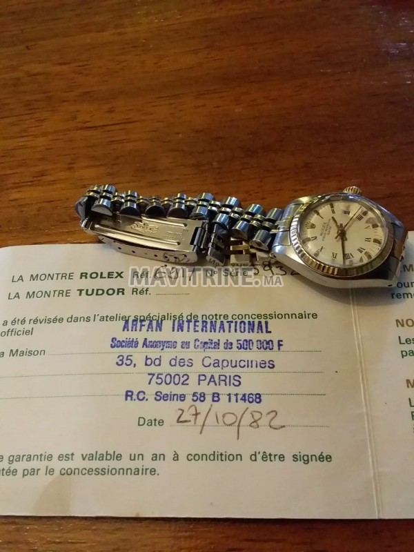 Montre Rolex 26 mm, perpétuel justdate.