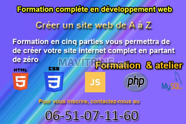 Formation en développement Web