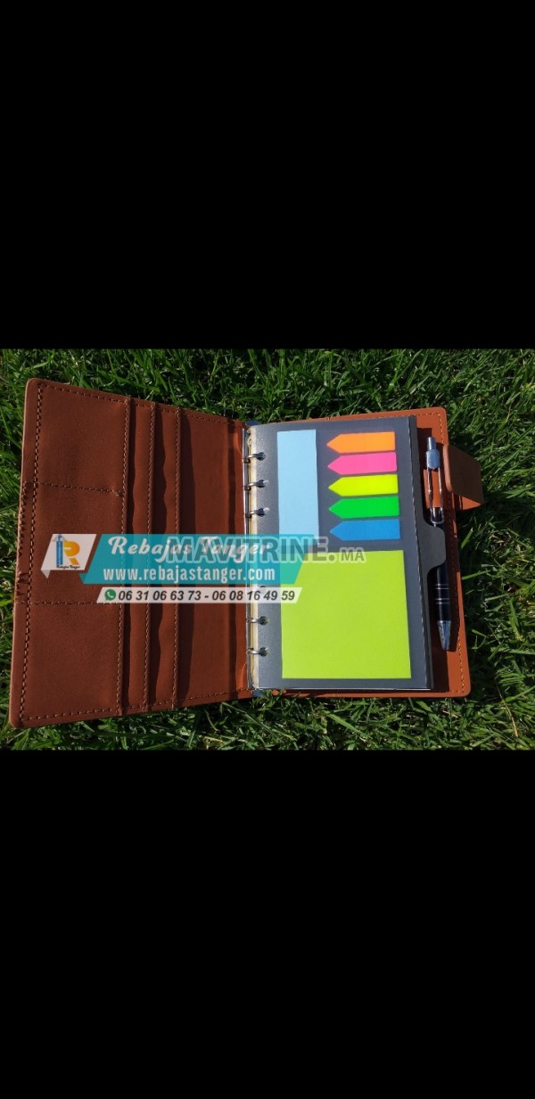 Agenda + stylo cadeaux homme maroc personnalisé