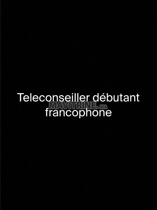 Recherche teleconseiller débutant francophone