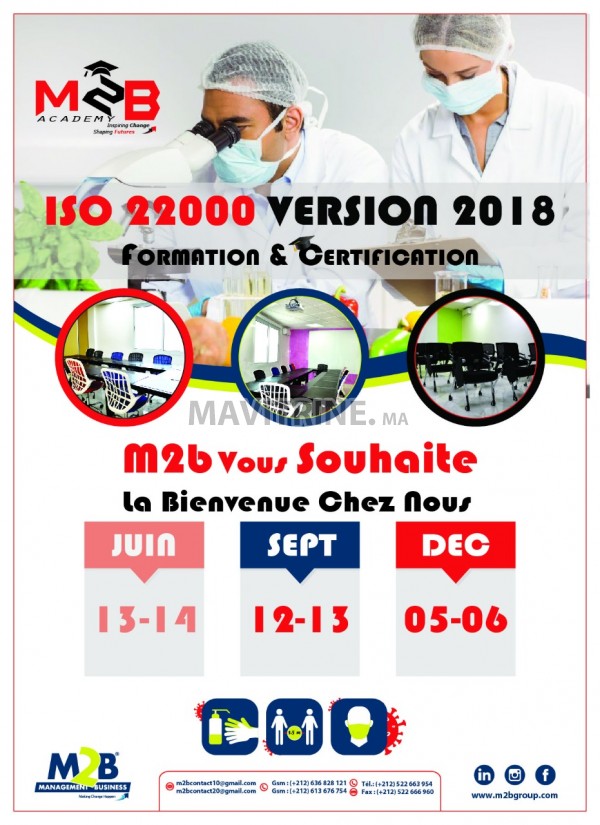 Formation ISO 22 000 version 2018