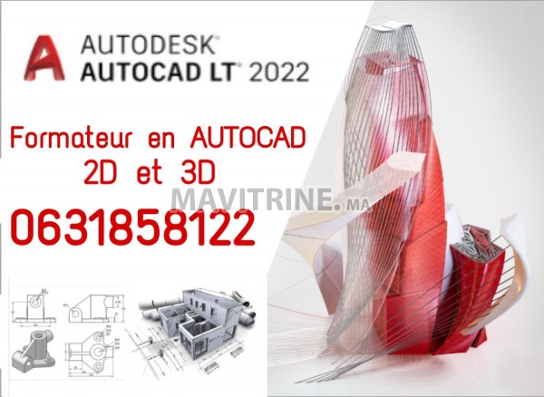 Formation en AUTOCAD 2D et  3D à domicile ou en grp