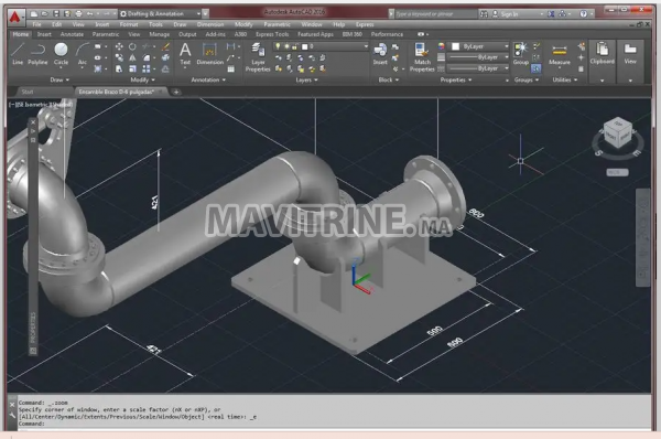 Formation en AUTOCAD 2D et  3D à domicile ou en grp