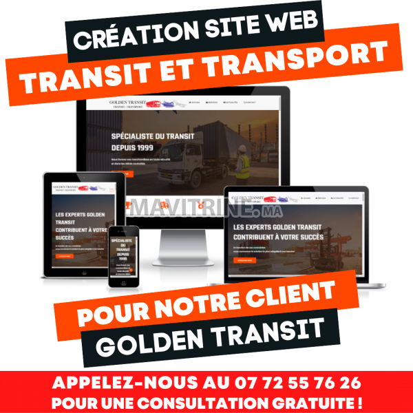 Création de site internet secteur Transit et Transport